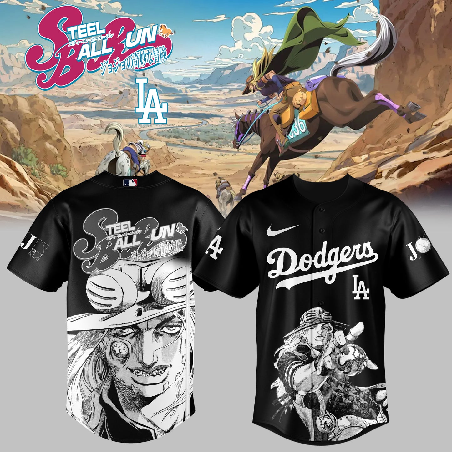 MLB ALL TEAMS x Steel Ball Run Limited Jersey | EC62