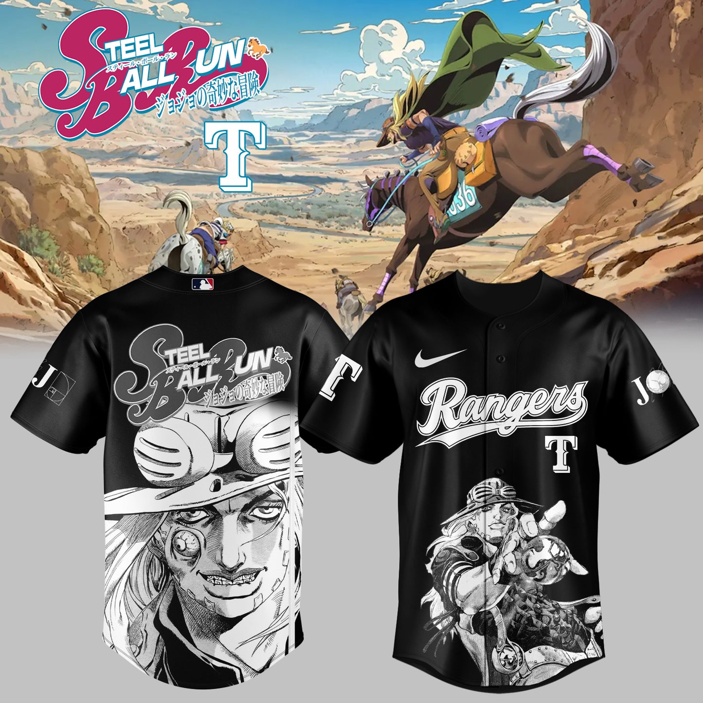 MLB ALL TEAMS x Steel Ball Run Limited Jersey | EC62