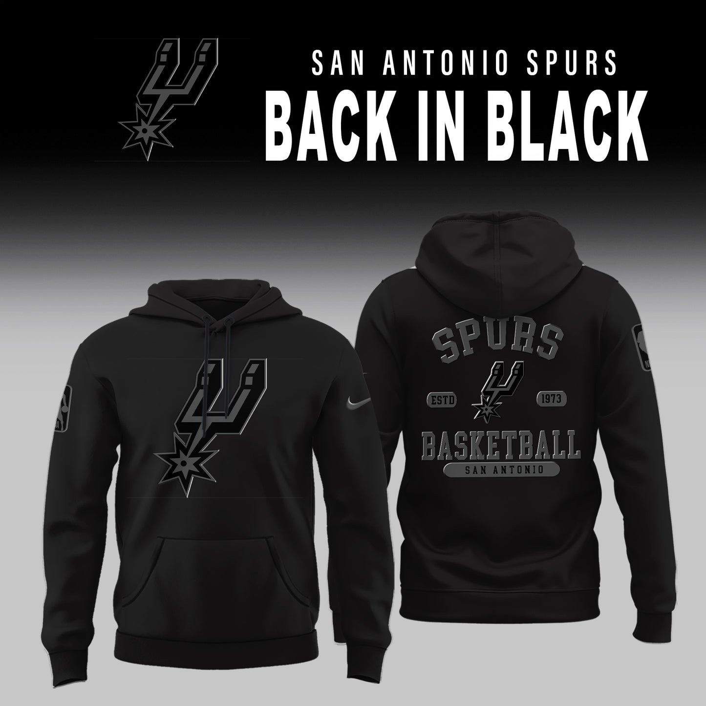 San Antonio Spurs Back in Black Limited Edition Shirt | AP42