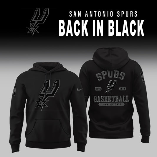 San Antonio Spurs Back in Black Limited Edition Shirt | AP42