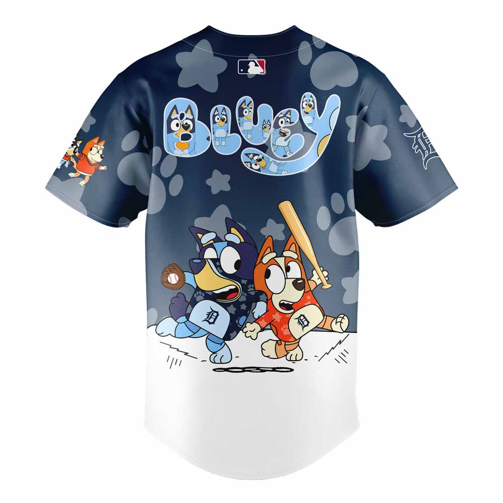 Detroit Tigers x Bluey and Bingo Baseball Jersey