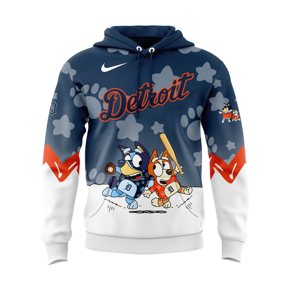 Detroit Tigers x Bluey and Bingo Hoodie
