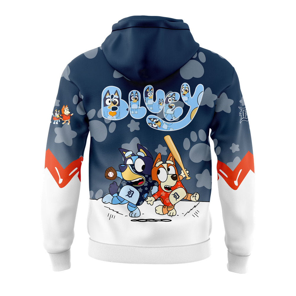 Detroit Tigers x Bluey and Bingo Hoodie