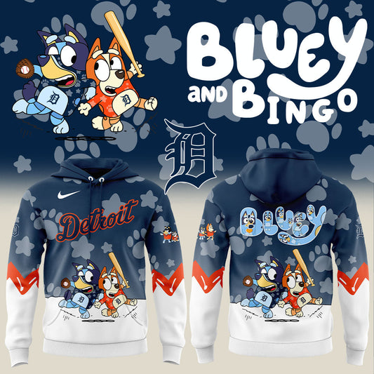 Detroit Tigers x Bluey and Bingo Hoodie