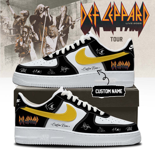 Def Leppard Live 2026 Limited Edition Signature Shoes 7 - Limited Edition Tour Sneakers