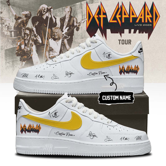 Def Leppard Live 2026 Limited Edition Signature Shoes 10 - Collectible Footwear