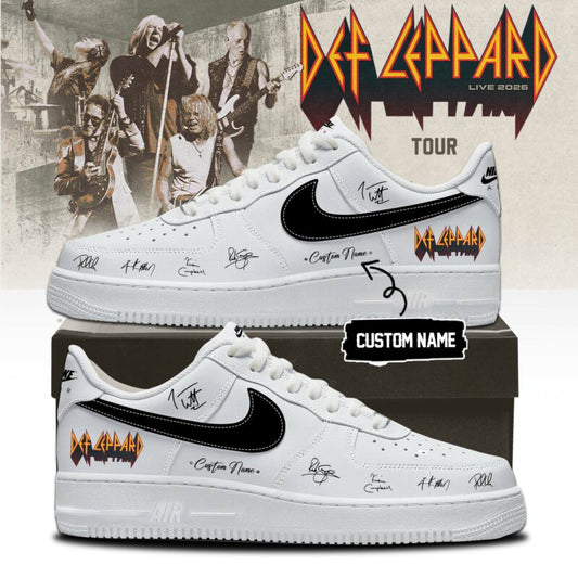 Def Leppard Live 2026 Limited Edition Signature Shoes 9 - Fan Merchandise