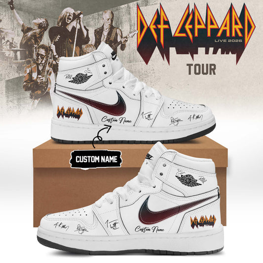 Def Leppard Live 2026 Limited Edition Signature Shoes 8 - Tour Merchandise