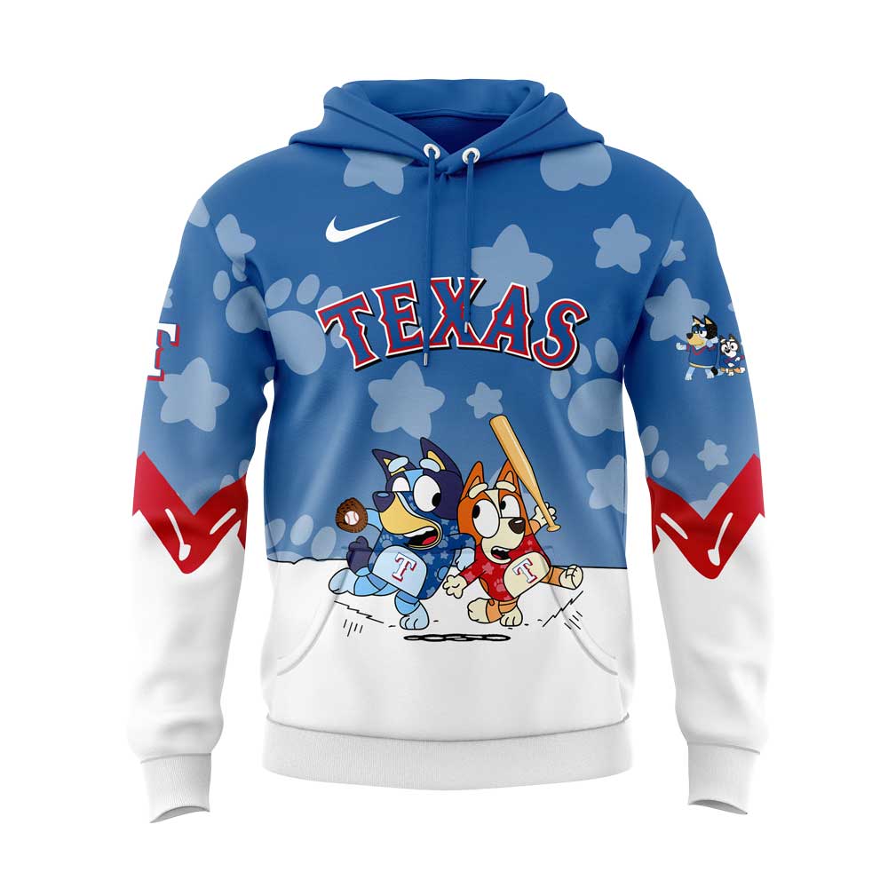 Texas Rangers Bluey and Bingo Hoodie