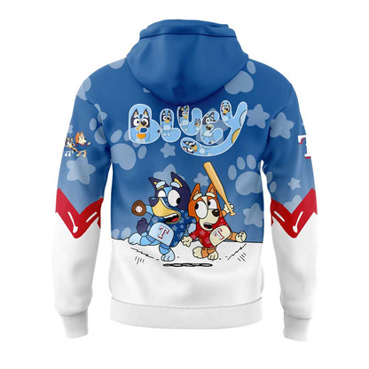 Texas Rangers Bluey and Bingo Hoodie
