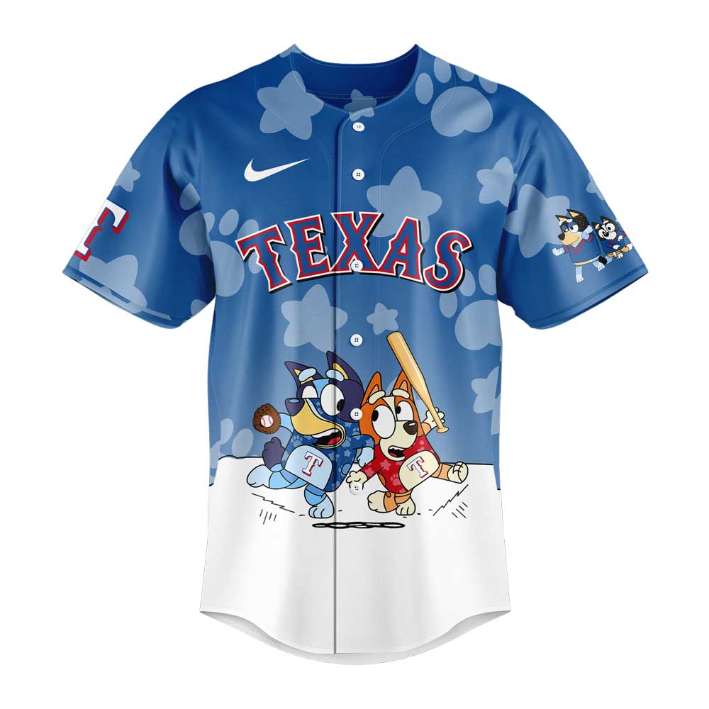 Texas Rangers Bluey and Bingo Jersey