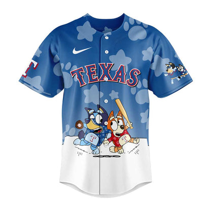 Texas Rangers Bluey and Bingo Jersey