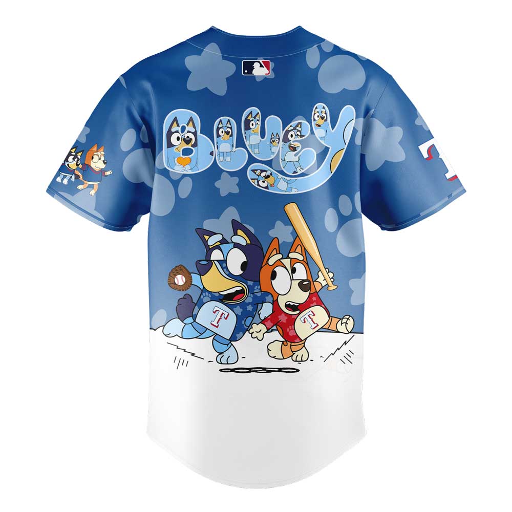 Texas Rangers Bluey and Bingo Jersey