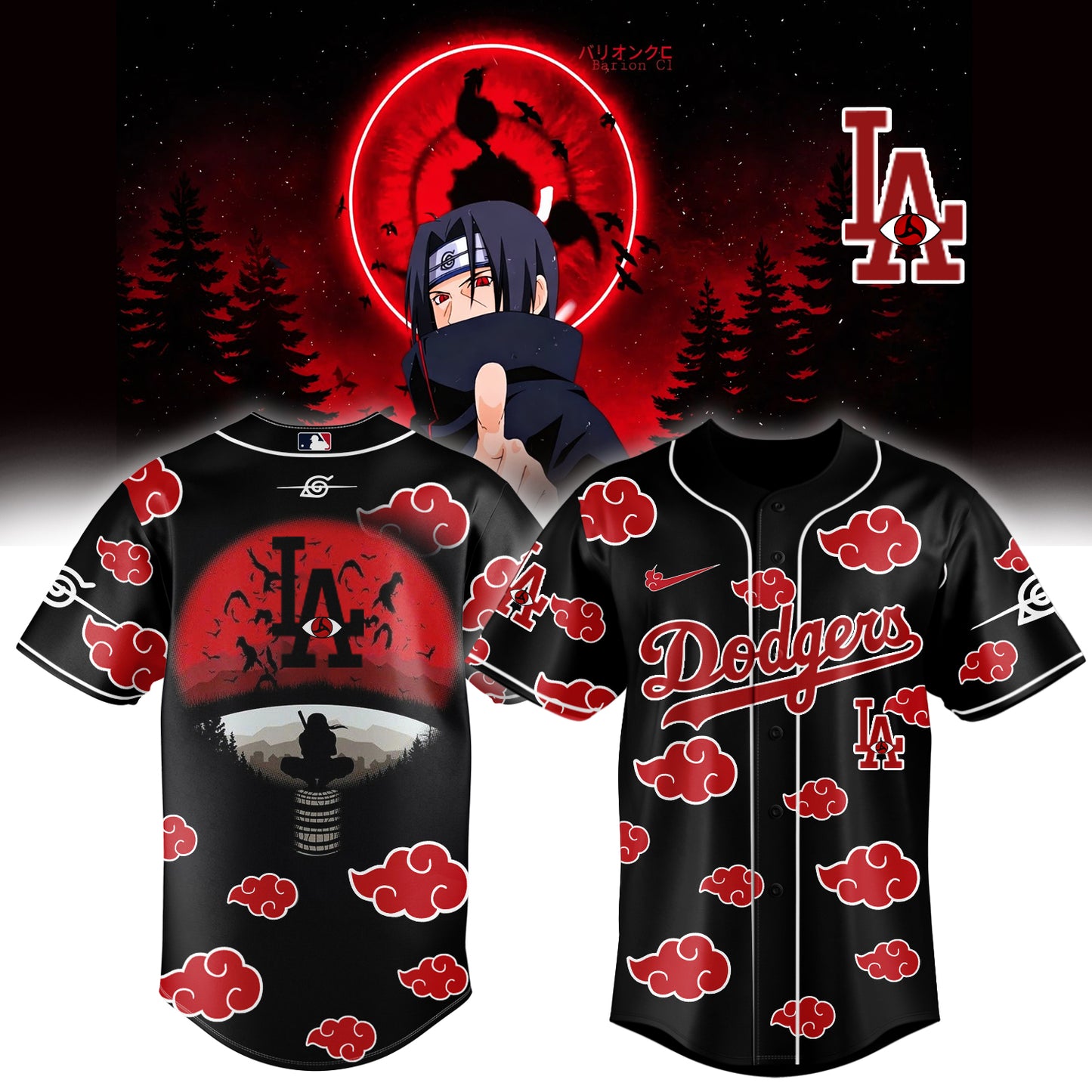 MLB ALL TEAM x Naruto "Itachi" Limited Jersey | XC81