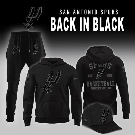 San Antonio Spurs Back in Black Limited Edition Shirt | IW46