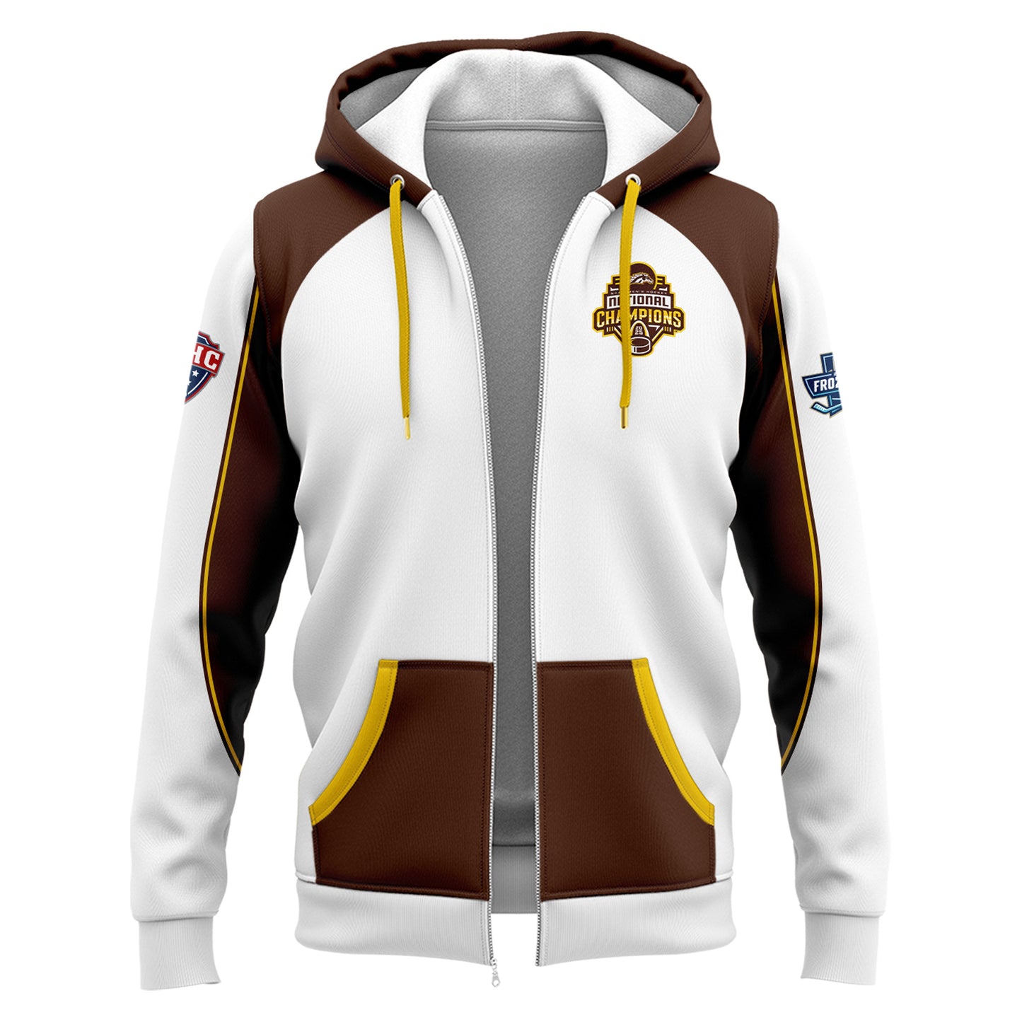 Western Michigan University Broncos Special New National Mens Hockey Champions Zip Hoodie
