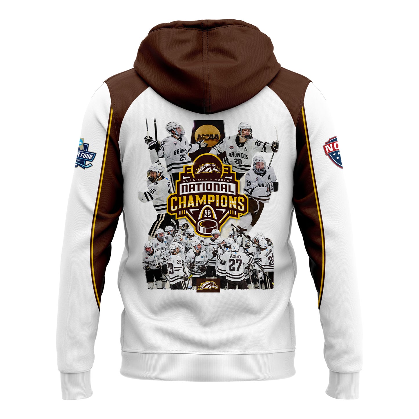 Western Michigan University Broncos Special New National Mens Hockey Champions Zip Hoodie