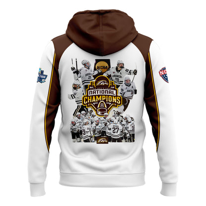 Western Michigan University Broncos Special New National Mens Hockey Champions Zip Hoodie