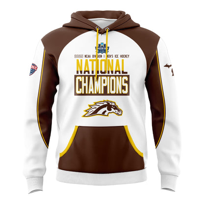 Western Michigan University Broncos Special New National Mens Hockey Champions Hoodie