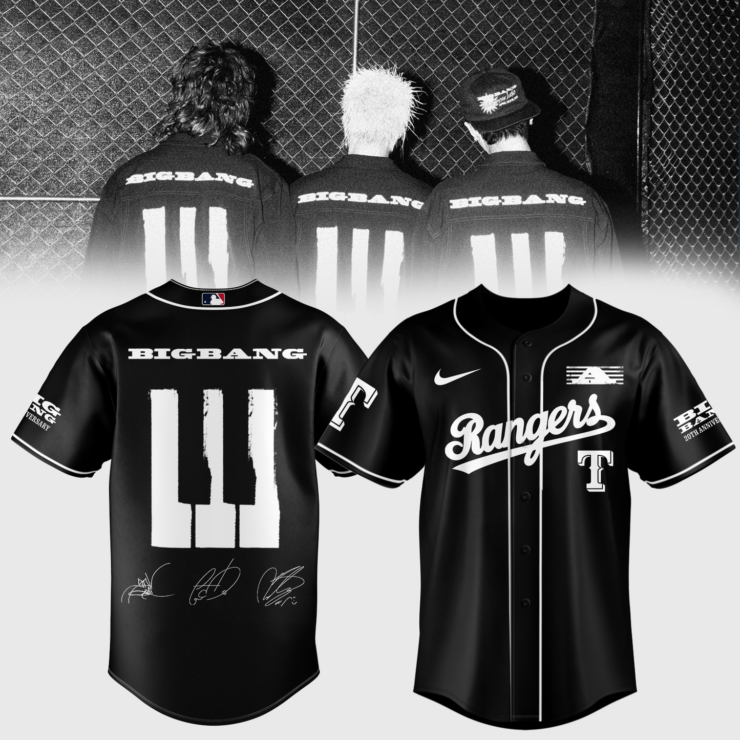 BIGBANG x MLB Baseball Jersey - K-Pop Limited Edition