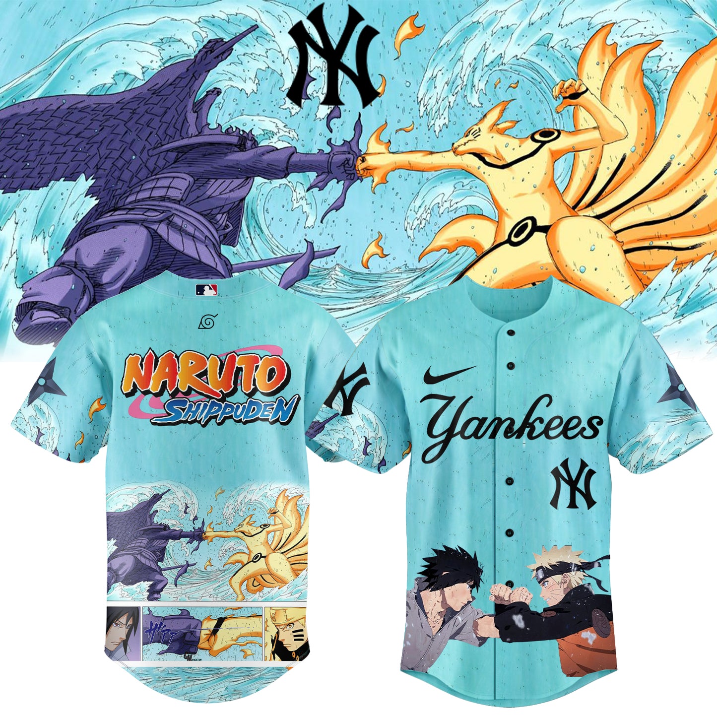 MLB ALL TEAM x Naruto "Naruto x Sasuke" Limited Jersey | WP22