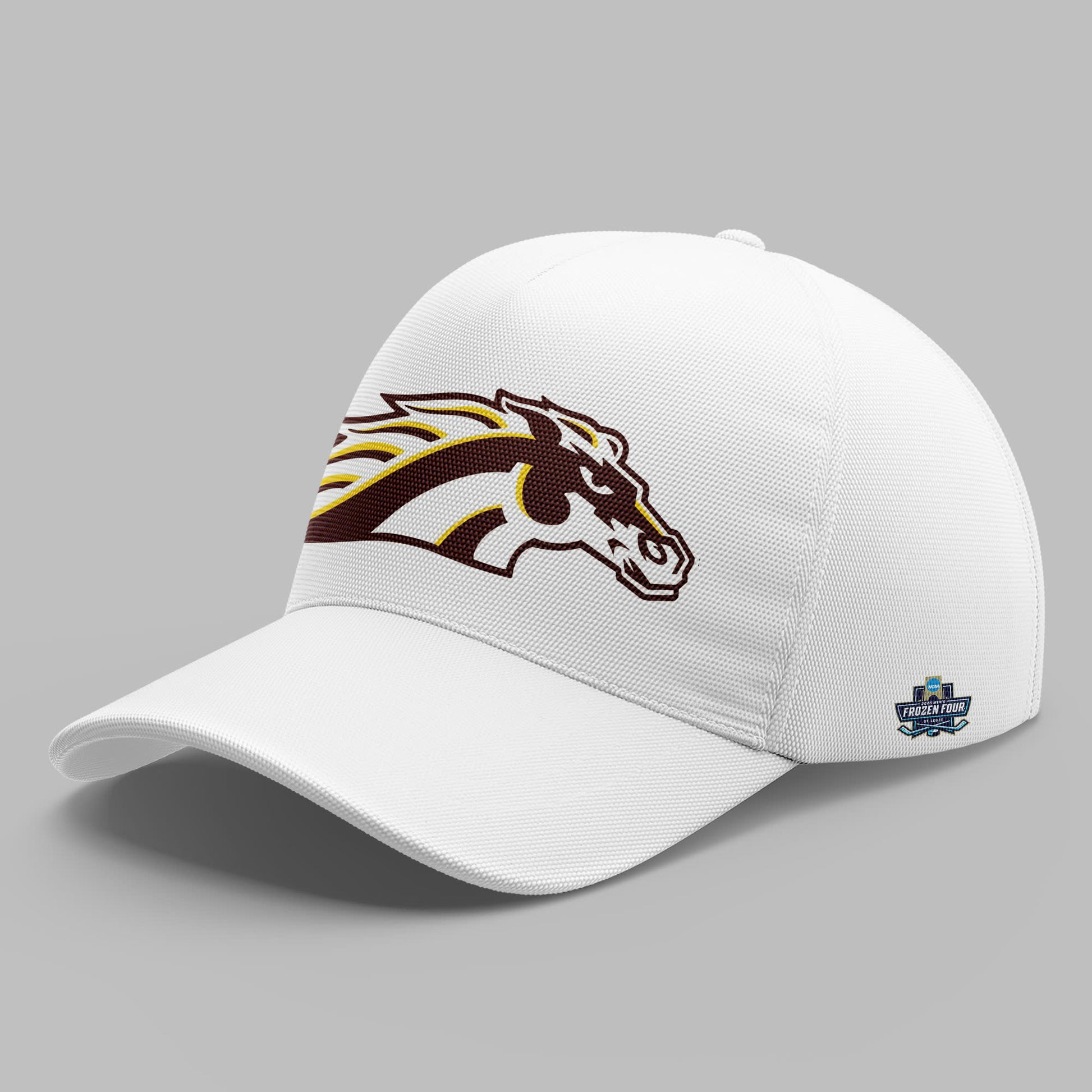 Western Michigan University Broncos Special New National Mens Hockey Champions White Zip Hoodie