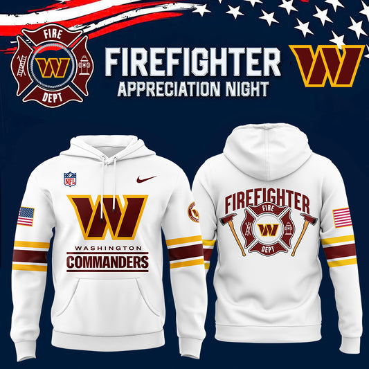 Washington Commanders x 2024 Firefighter Appreciation Night Premium Limited Pullover Hoodie