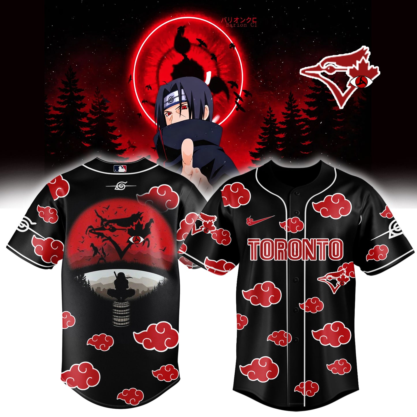 MLB ALL TEAM x Naruto "Itachi" Limited Jersey | XC81
