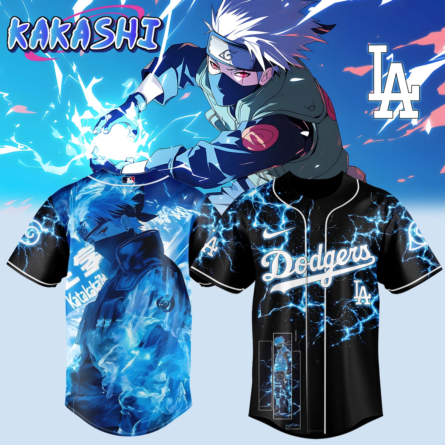 MLB ALL TEAM x Naruto "Kakashi" Limited Jersey | UL18