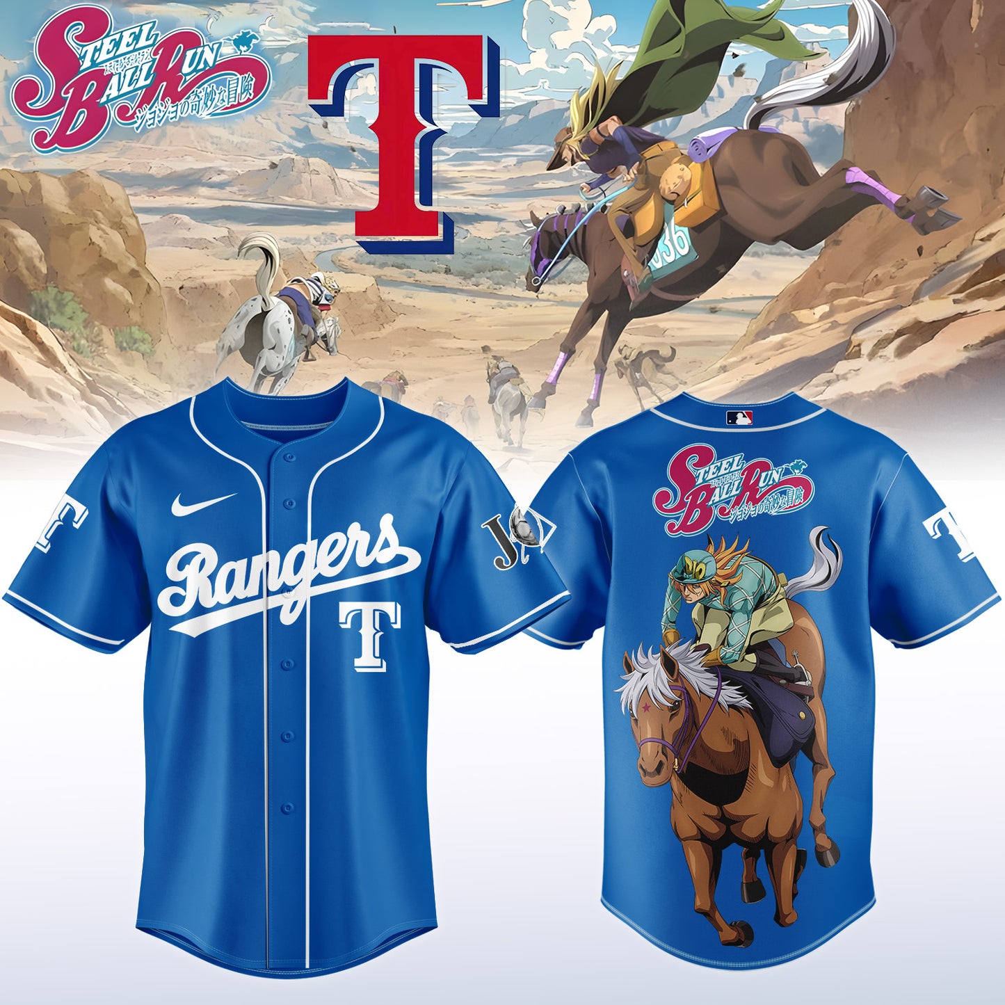 MLB ALL TEAMS x Steel Ball Run Limited Jersey | MC89