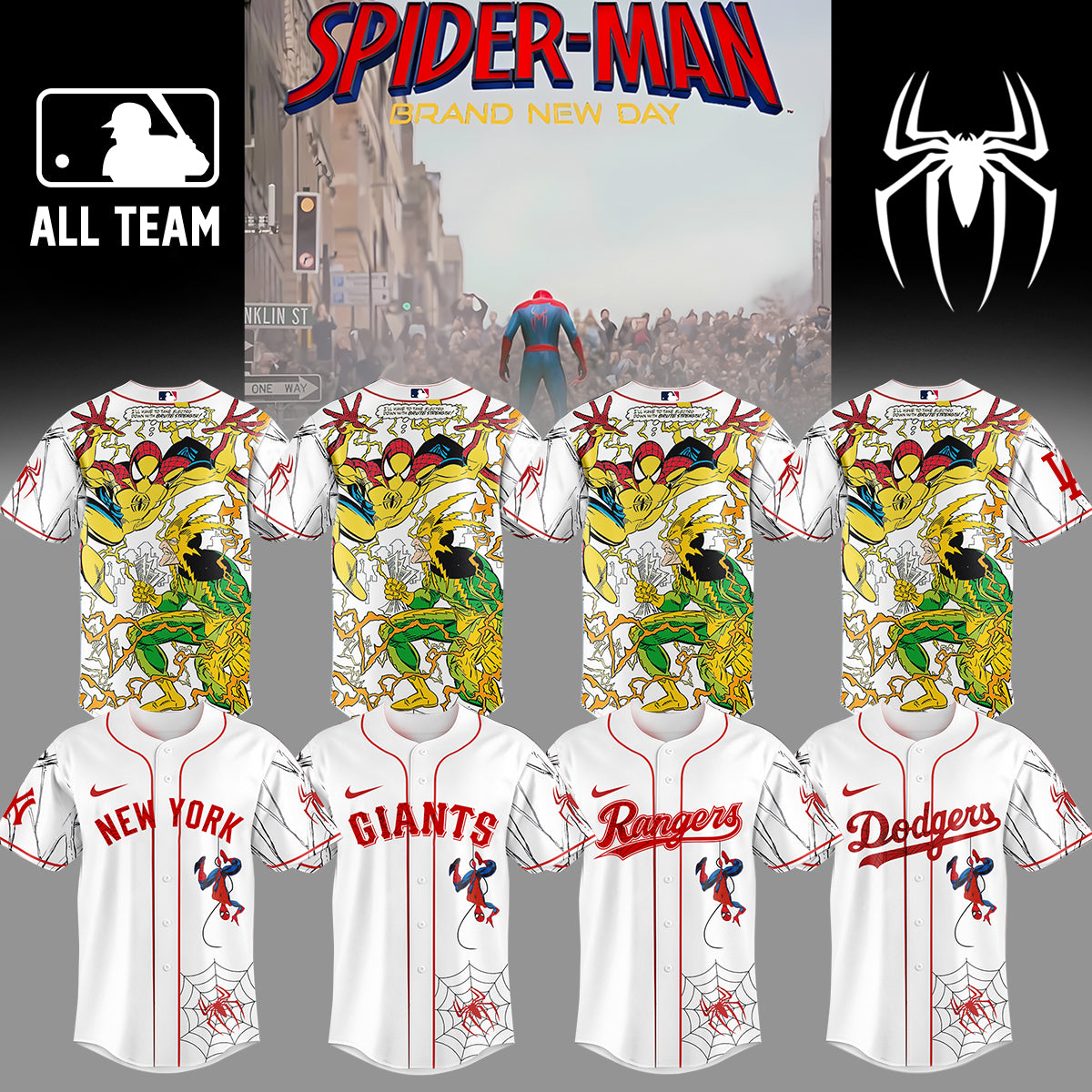 MLB ALL TEAM x Spider Man: Brand New Day Jersey | FF14