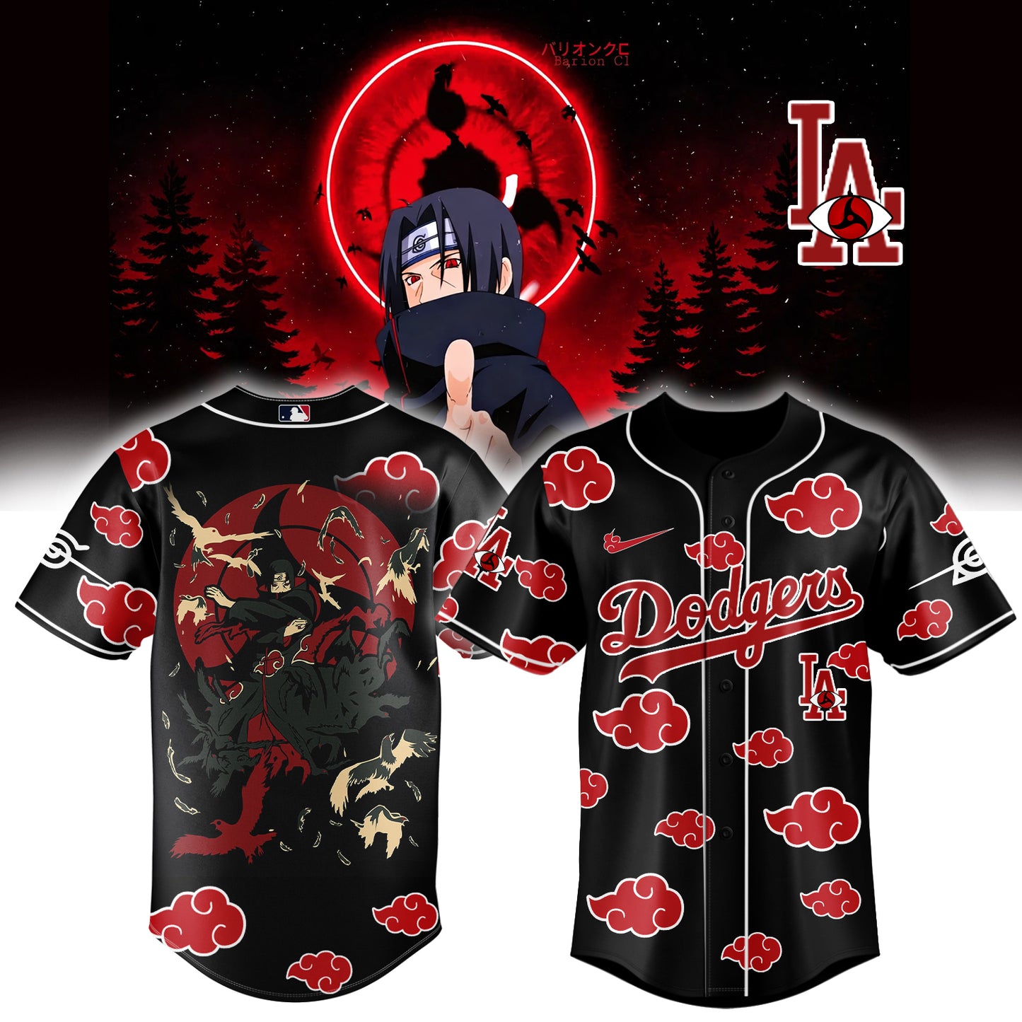 MLB ALL TEAM x Naruto "Itachi" Limited Jersey | AD69