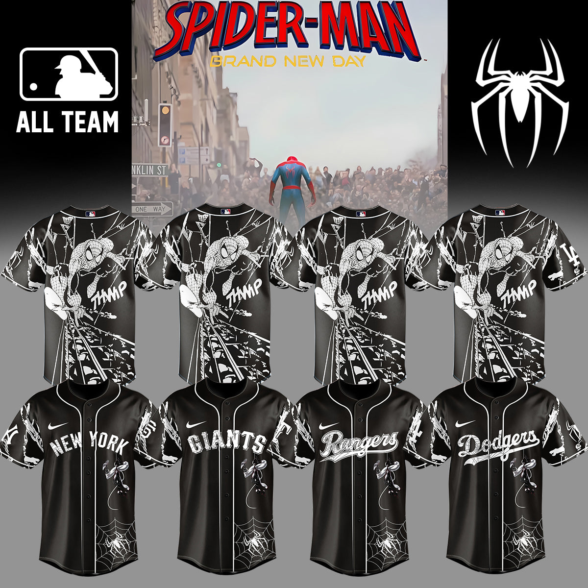 MLB ALL TEAM x Spider Man: Brand New Day Jersey | PK89