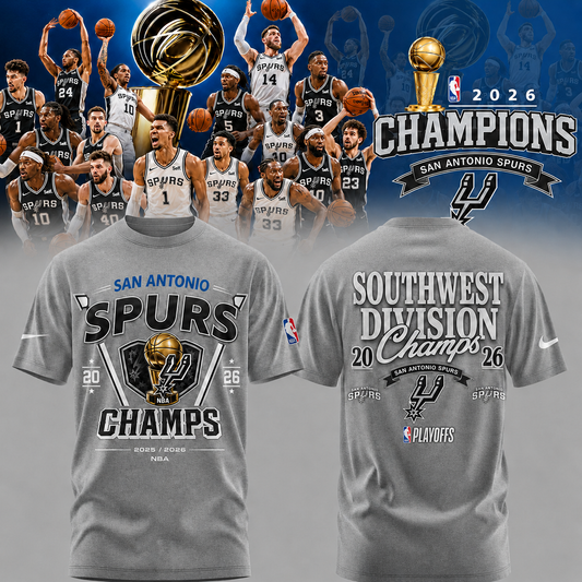 Spurs 2026 NBA Champions Edition TShirt | BX98