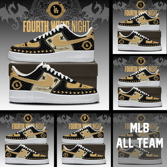 MLB ALL TEAMS x Fourth Wing Night AF1 Shoes | XR87