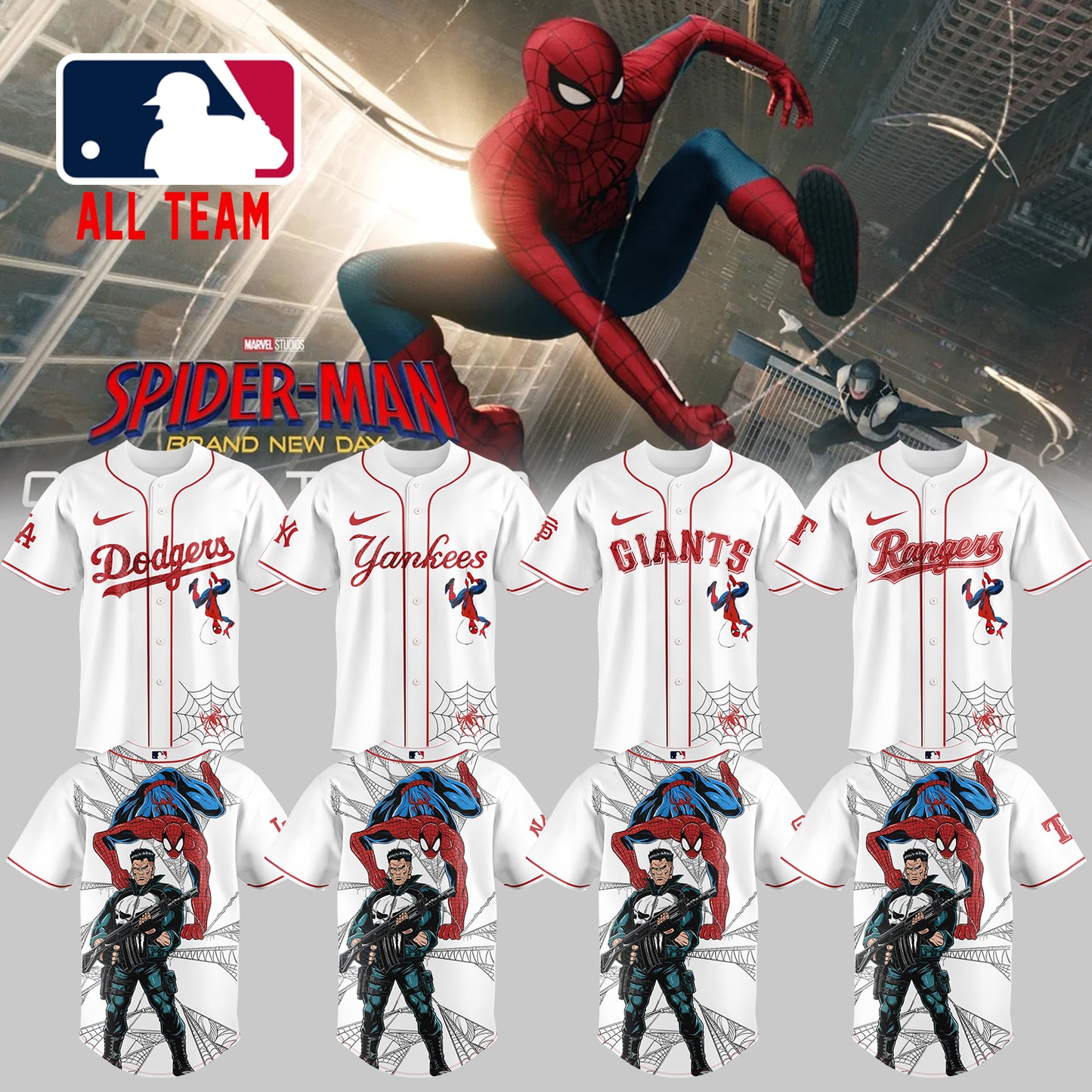 MLB ALL TEAM x Spider Man: Brand New Day Jersey | ZL97