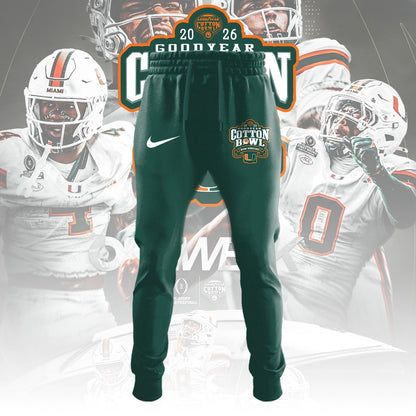 Miami Hurricanes Football Cotton Bowl Champions 2025 Combo Hoodie