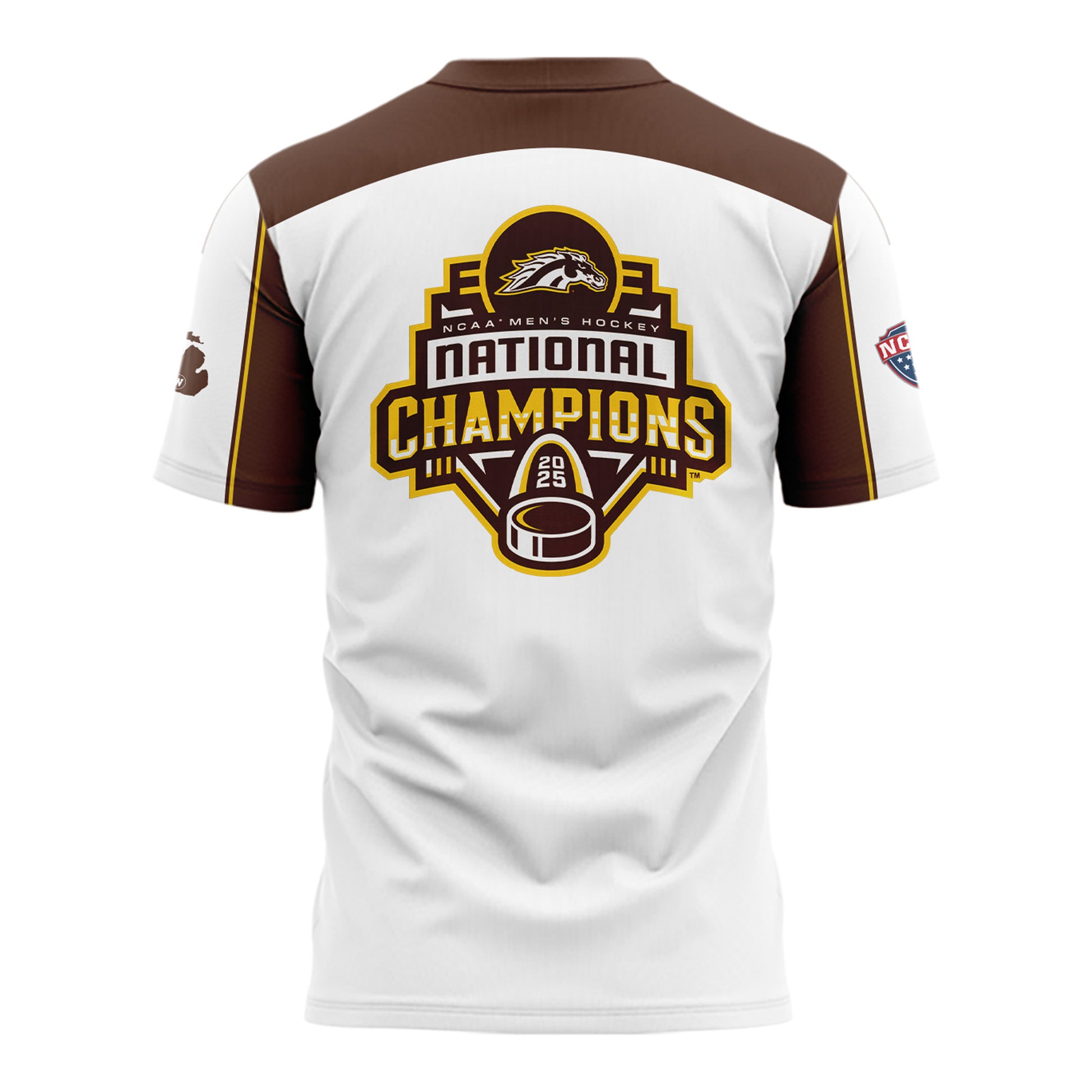 Western Michigan University Broncos Special New National Mens Hockey Champions T-Shirt