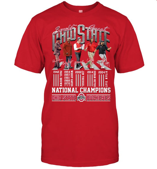 Ohio Coaches-Unisex Shirt, Ohio State Buckeyes Shirt National Champions Limited Edition