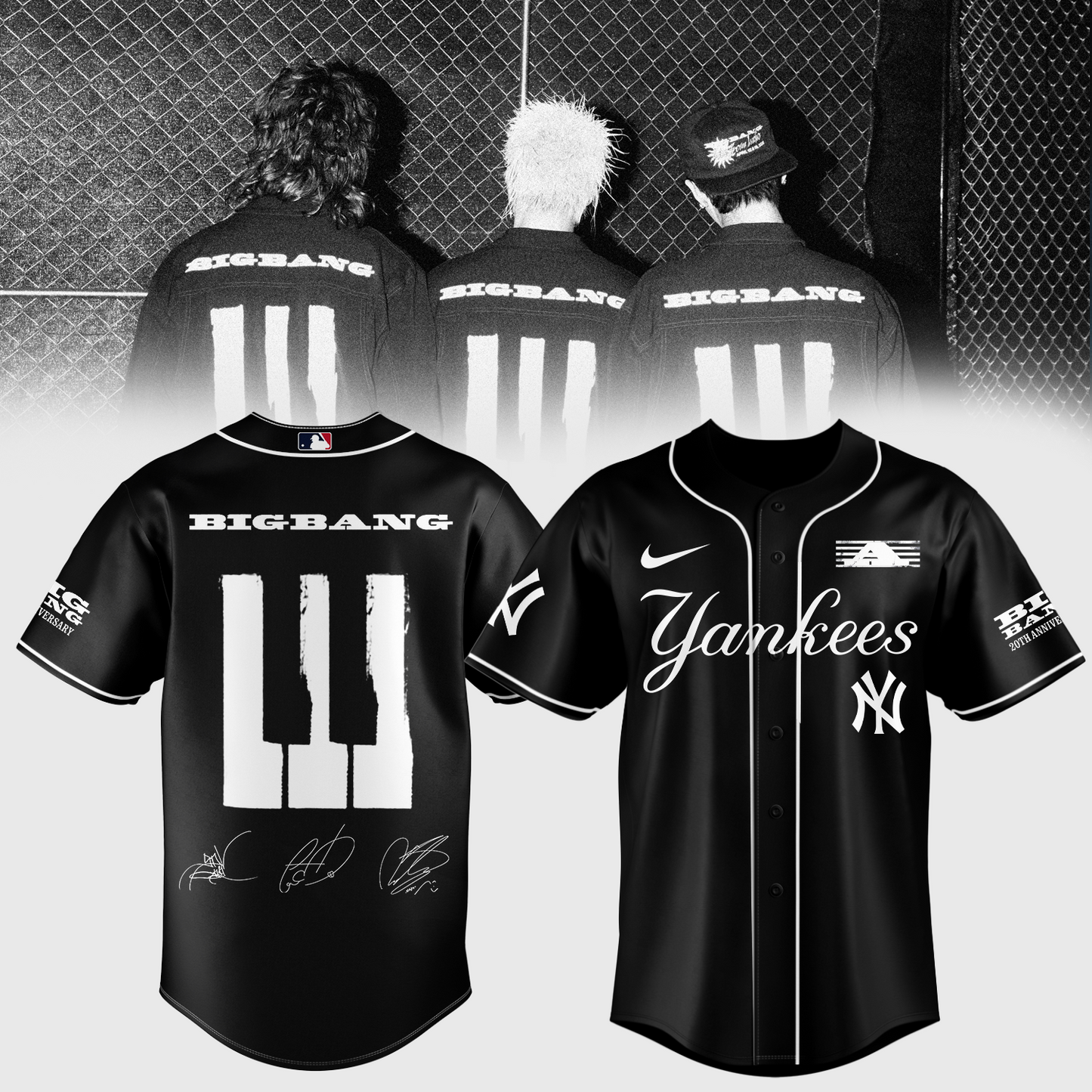 BIGBANG x MLB Baseball Jersey - K-Pop Limited Edition