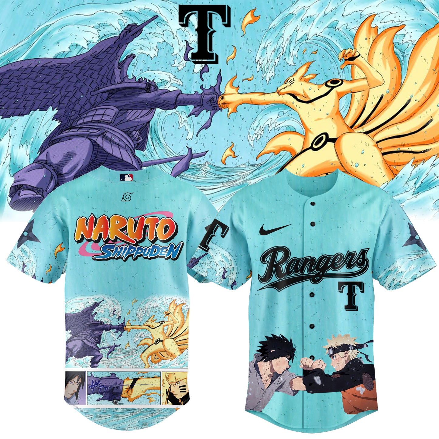 MLB ALL TEAM x Naruto "Naruto x Sasuke" Limited Jersey | WP22