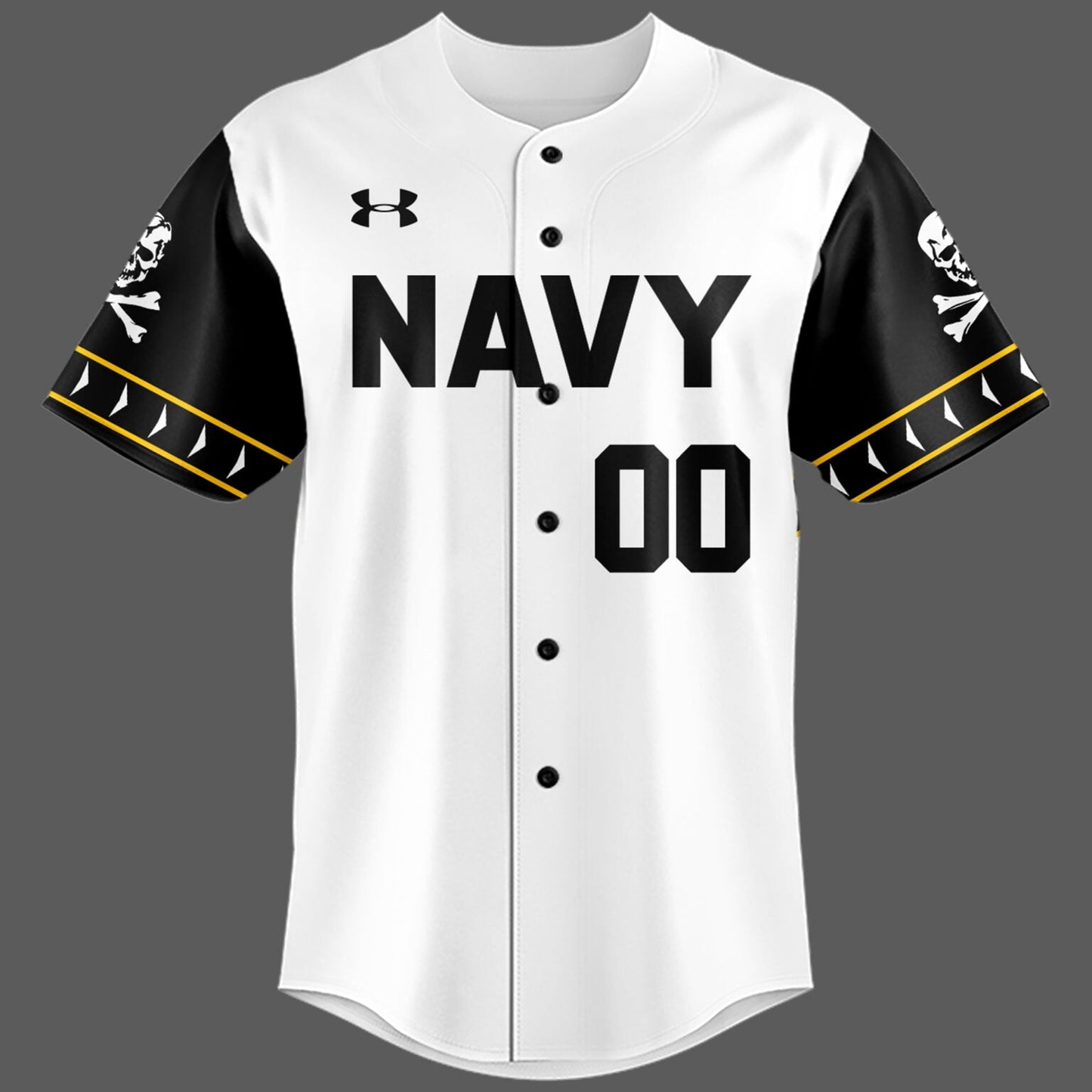 Special 2025 Jolly Rogers Navy Midshipmen Baseball Jersey Custom