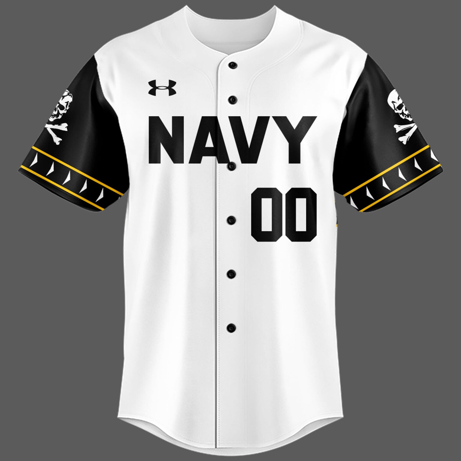 Special 2025 Jolly Rogers Navy Midshipmen Baseball Jersey Custom