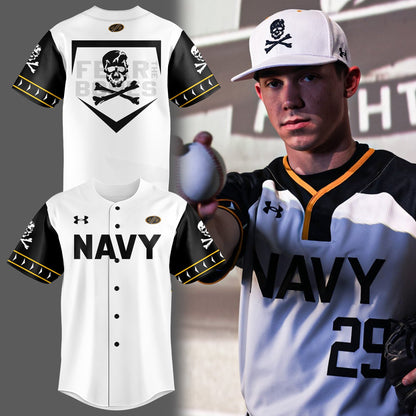 Special 2025 Jolly Rogers Navy Midshipmen Baseball Jersey