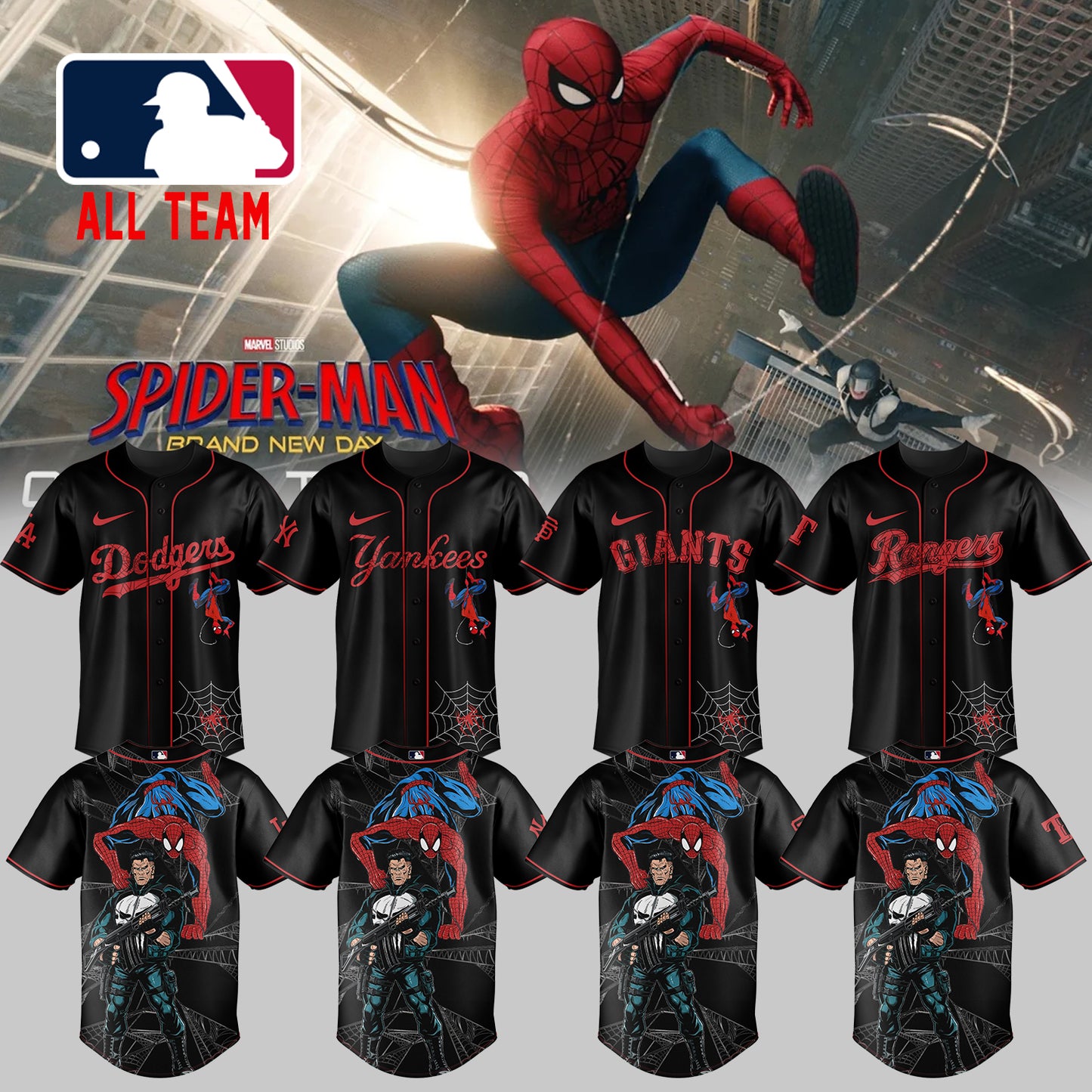 MLB ALL TEAM x Spider Man: Brand New Day Jersey | LP26