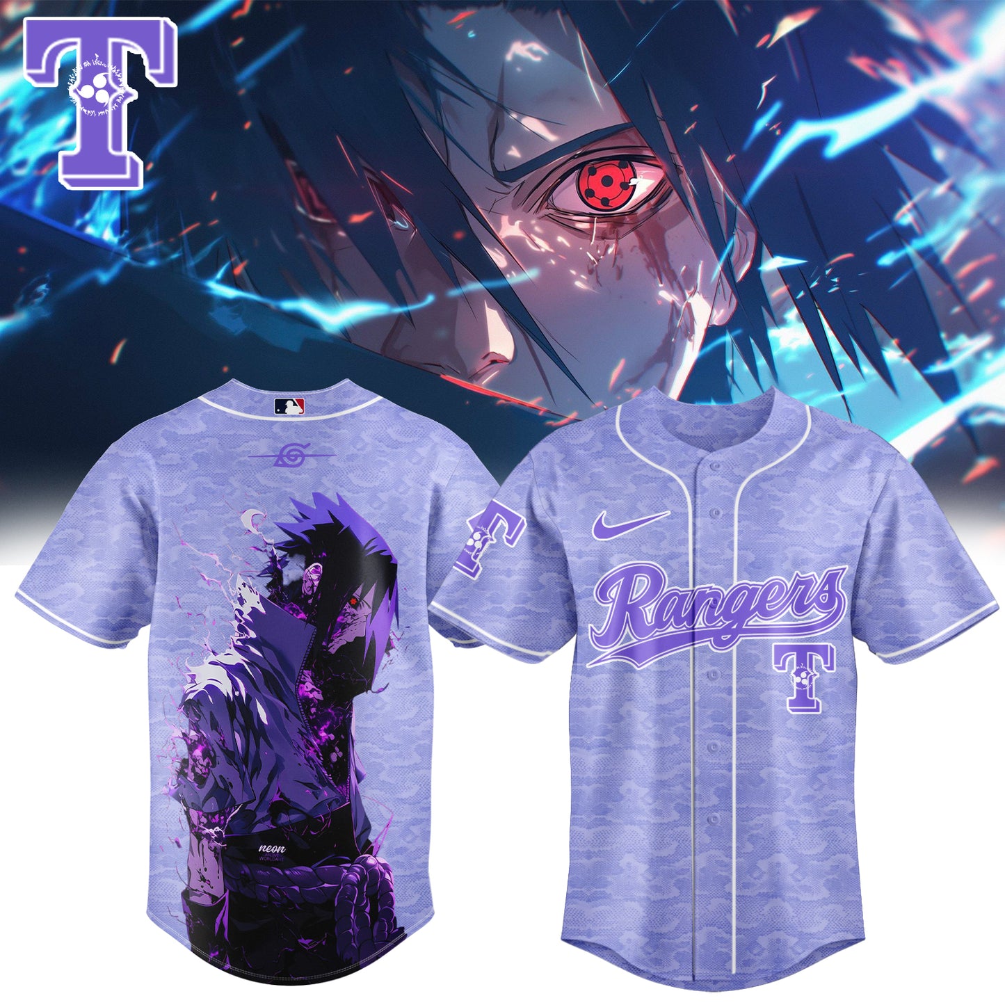 MLB ALL TEAM x Naruto "Sasuke" Limited Jersey | KX12