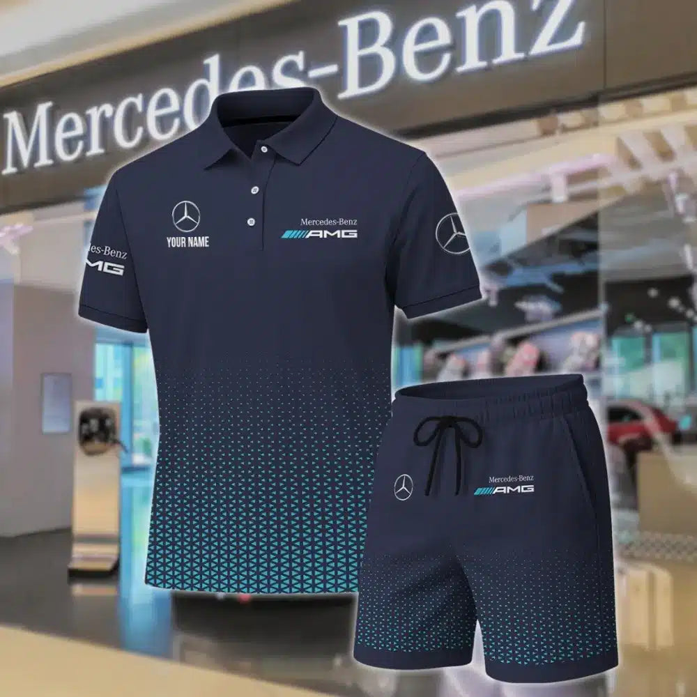 High Quality Customized Men's Mercedes Polo Set MERCEDES-PO+STK-MR01498715