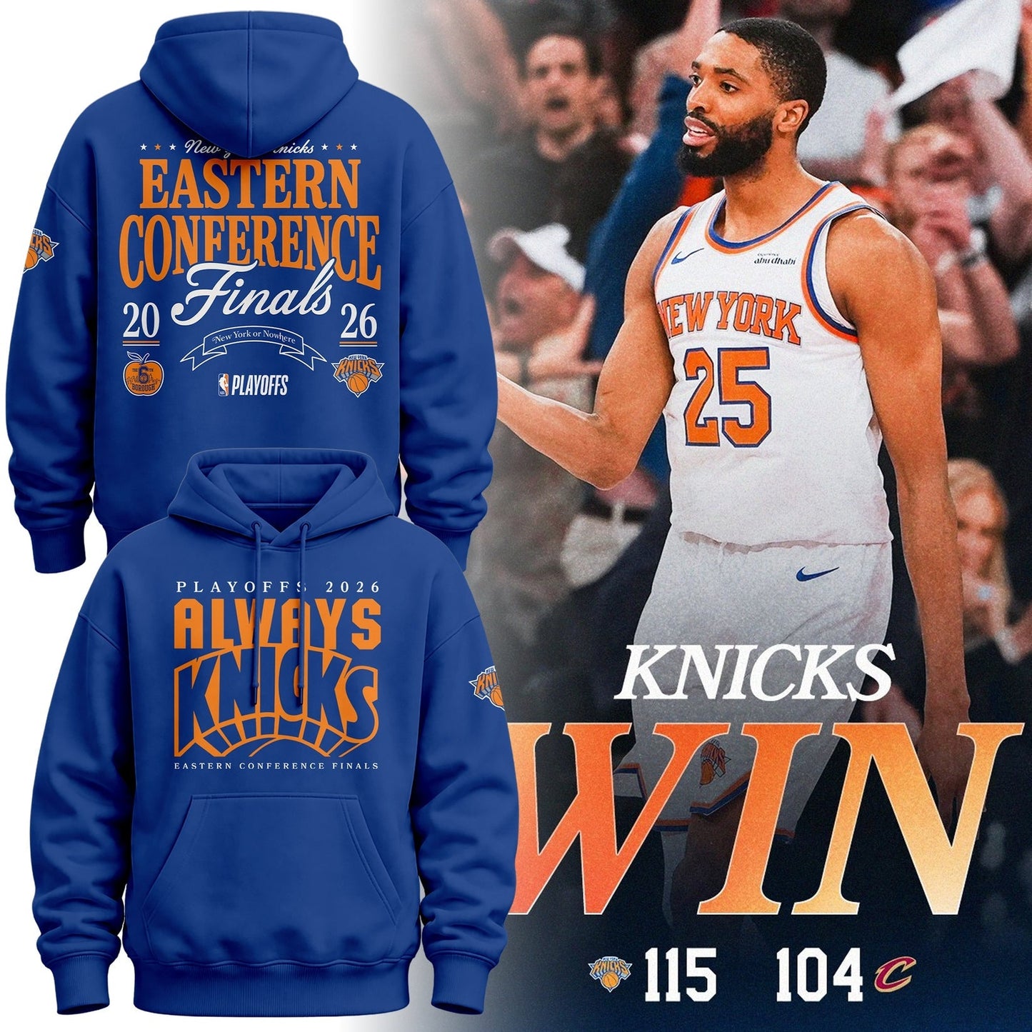 New York Knicks Always Knicks Playoffs Limited Hoodie | ZR91
