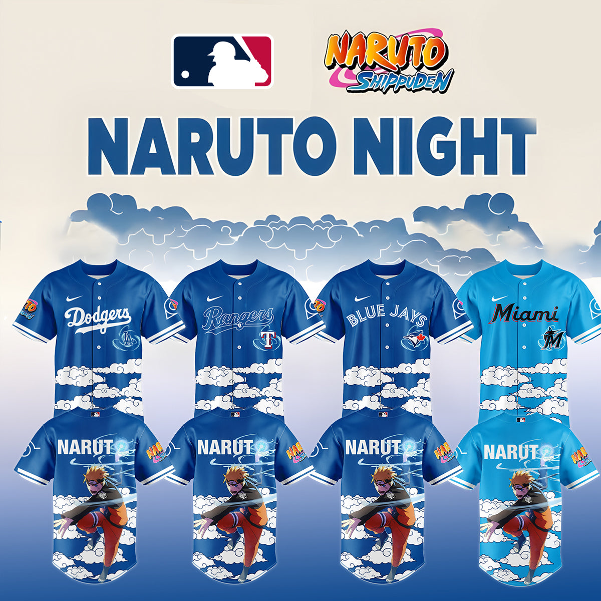 MLB ALL TEAM x Naruto Limited Jersey | NG44
