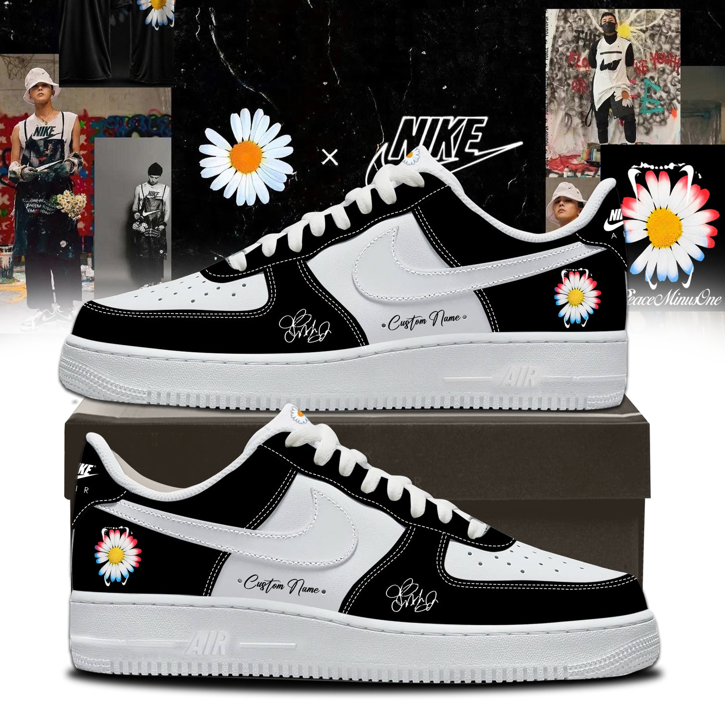 G-Dragon PEACEMINUSONE Shoes Design 3 - Streetwear Sneakers